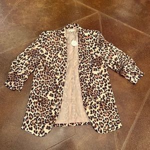 Oddy Leopard Blazer Size Large Brand New